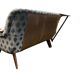 Vintage round corner bench / dining area / small dining room bench