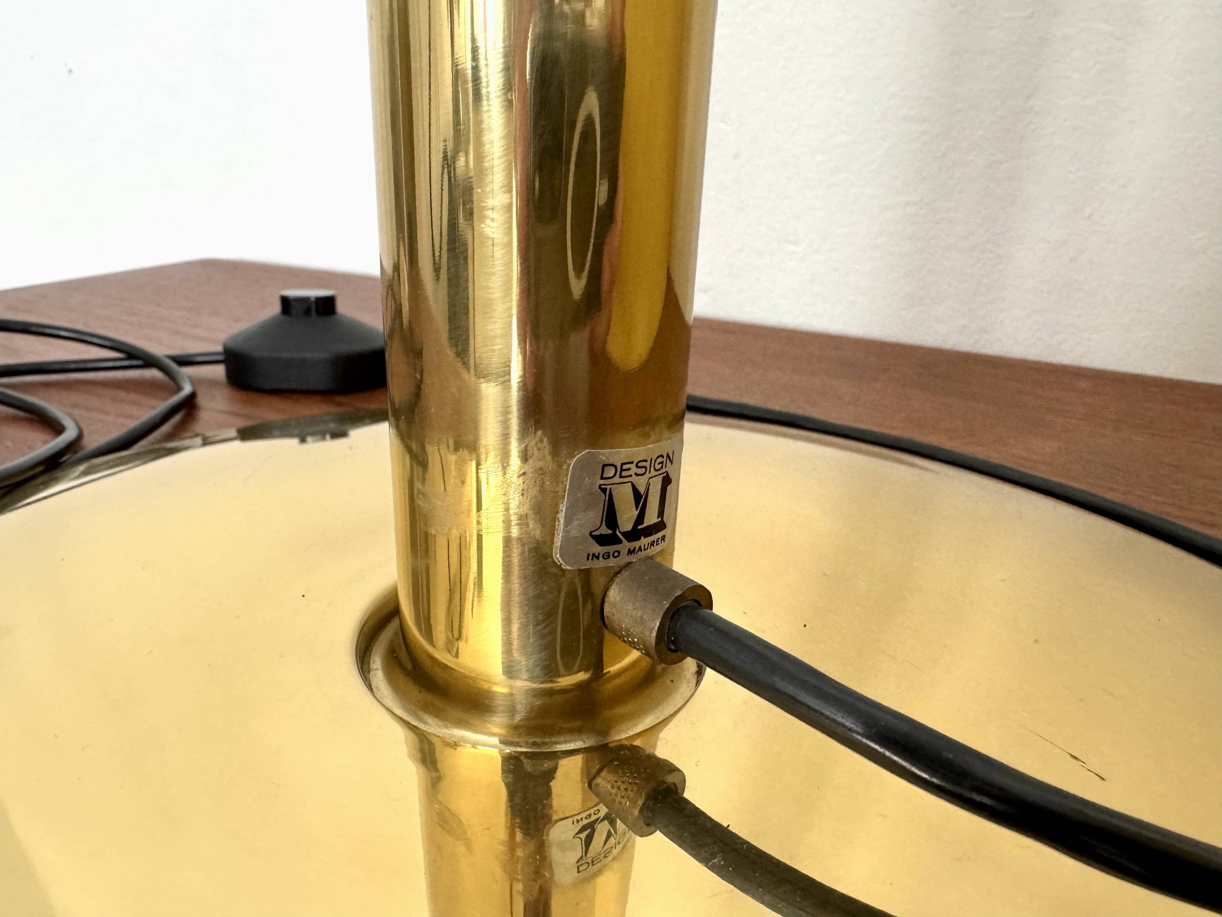 Adjustable Brass Telescope Floor Lamp by Ingo Maurer for Design M