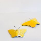 Vintage ceramic wall butterflies