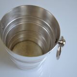 Vintage silver metal ice bucket