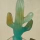 Daum cactus Hilton Mc Connico crystal whiskey decanter