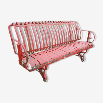 Park bench XIXth cast iron