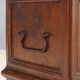 Antique walnut chest with wrought iron handles, Italy, 18th century.