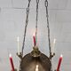 Antique Neo-Renaissance Greenman candle chandelier (Empire)