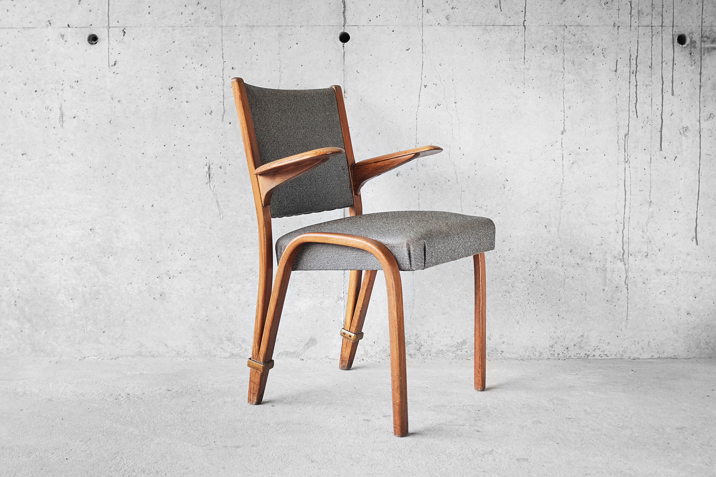 Armchair Steiner "Bow Wood" by Wilhelm Von Bode 1950