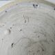 Set of 6 flat plates made of pyrity sandstone, signed