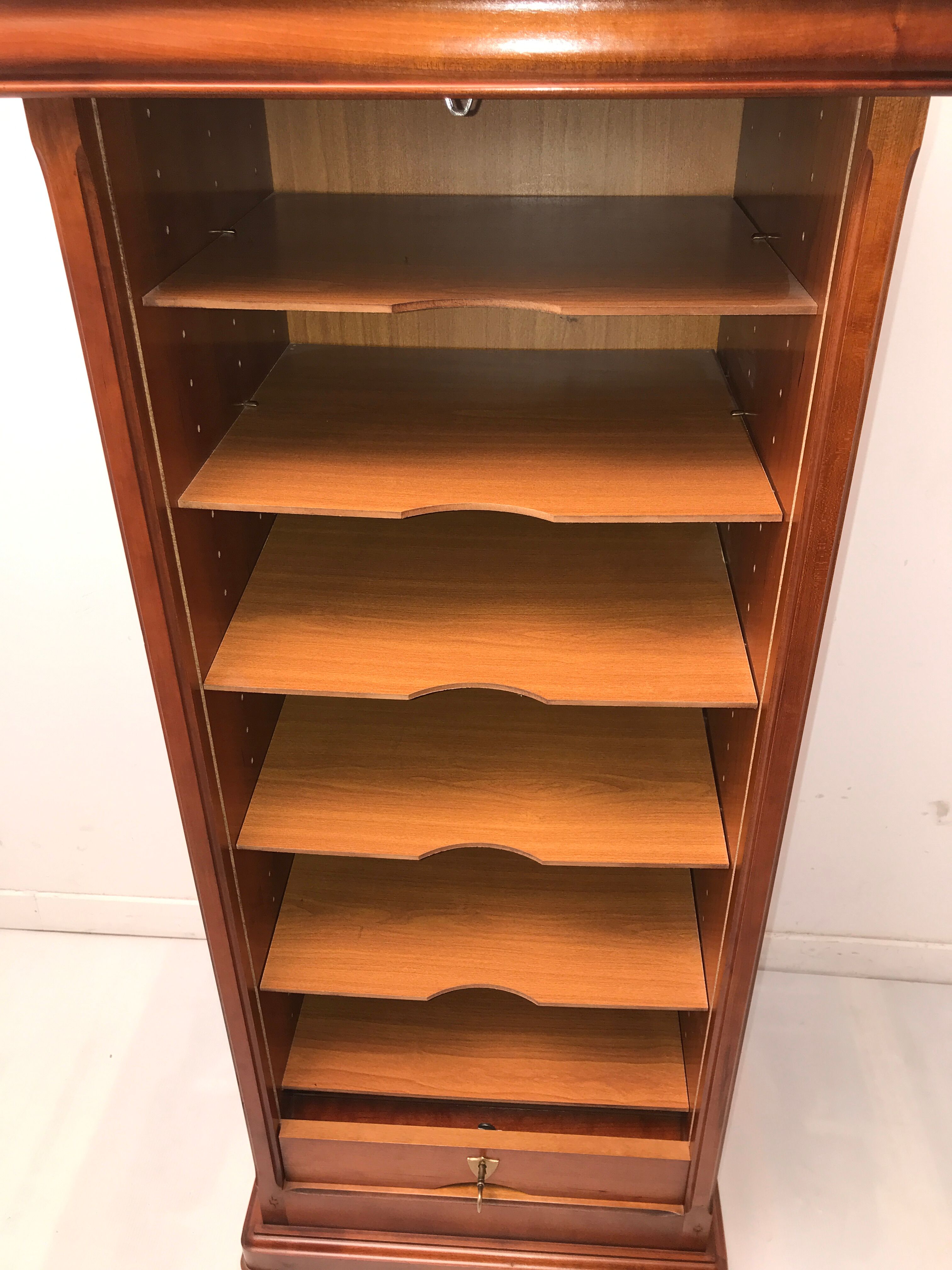 Louis Philippe style curtain binder cabinet