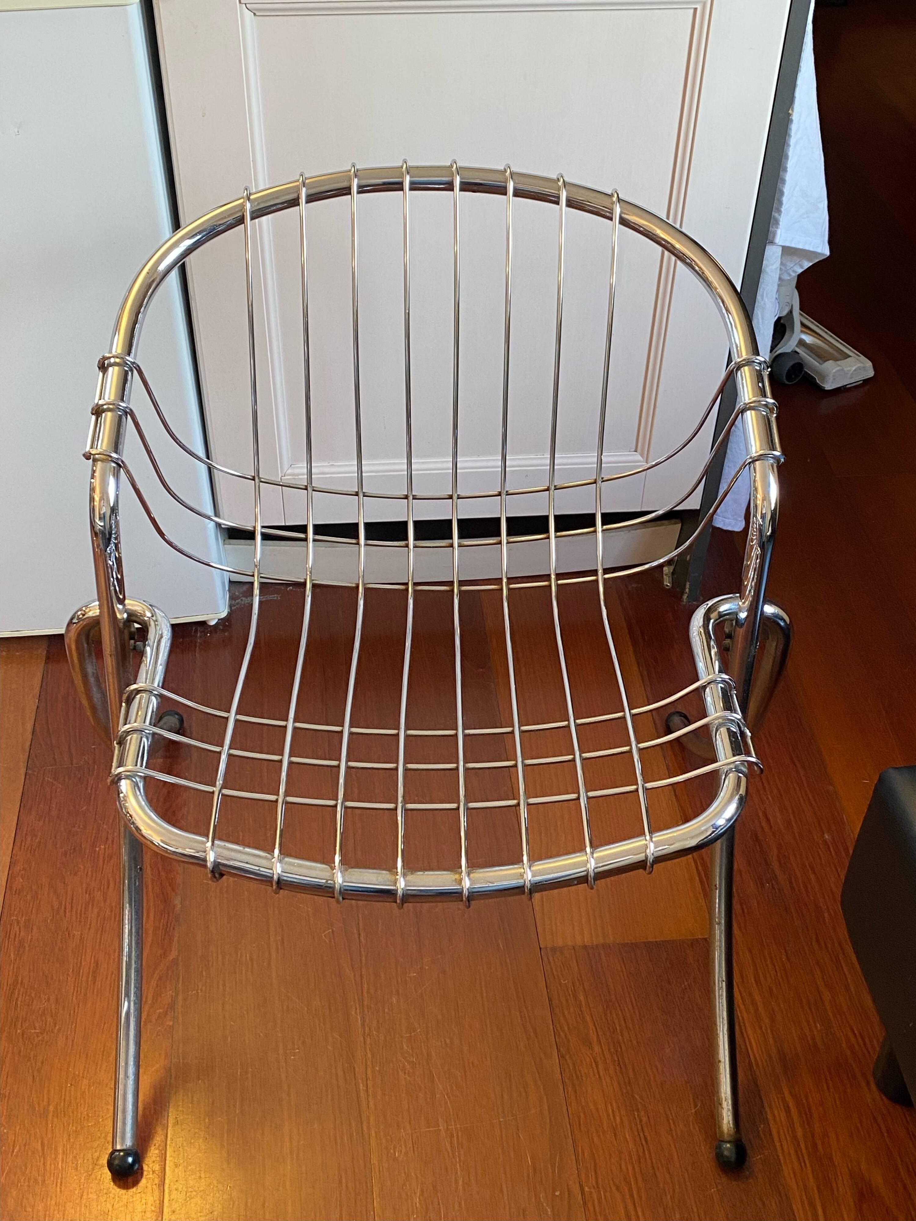 Paire de chaises " LYNN " fauteuils design Gastone Rinaldi éditée par RIMA