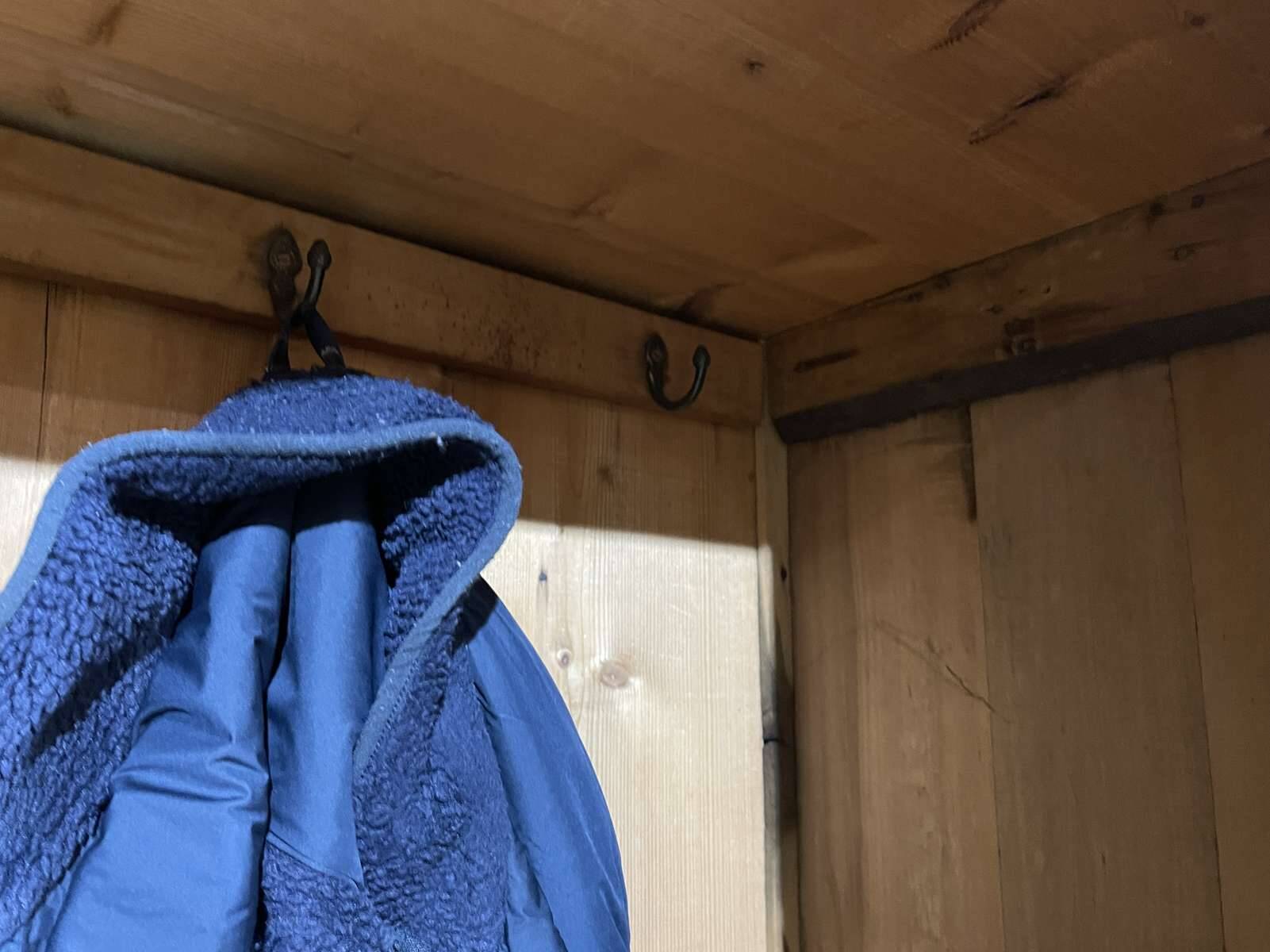 English wardrobe in walnut from the early 20th century.
