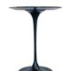 Tulip Knoll pedestal table in black Marquina marble, by Eero Saarinen