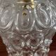 Paire d’appliques vintage en verre ciselé