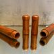 Pair of Havana cigar cases made of solid exotic wood