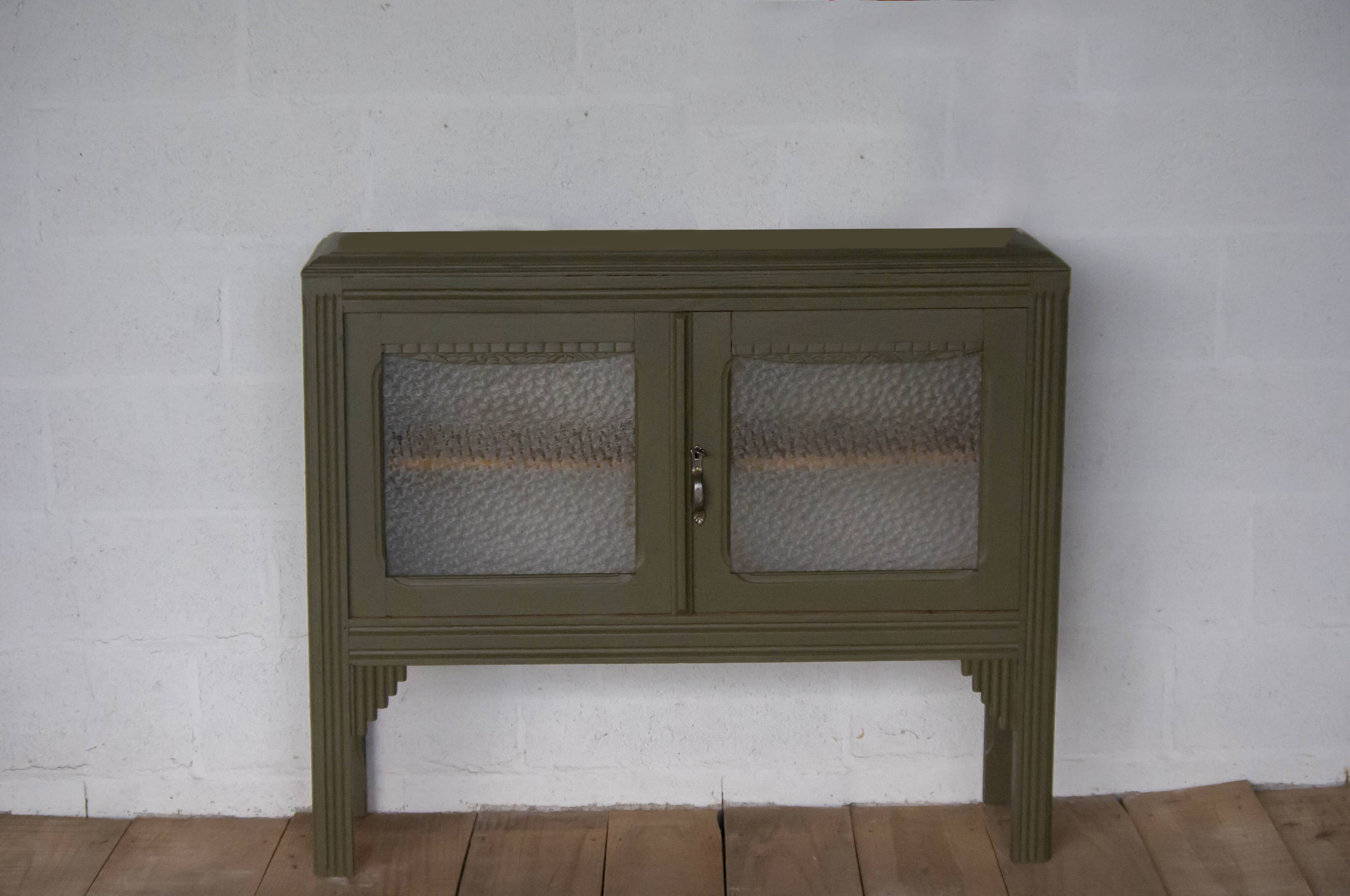 Console, Art Deco glazed sideboard
