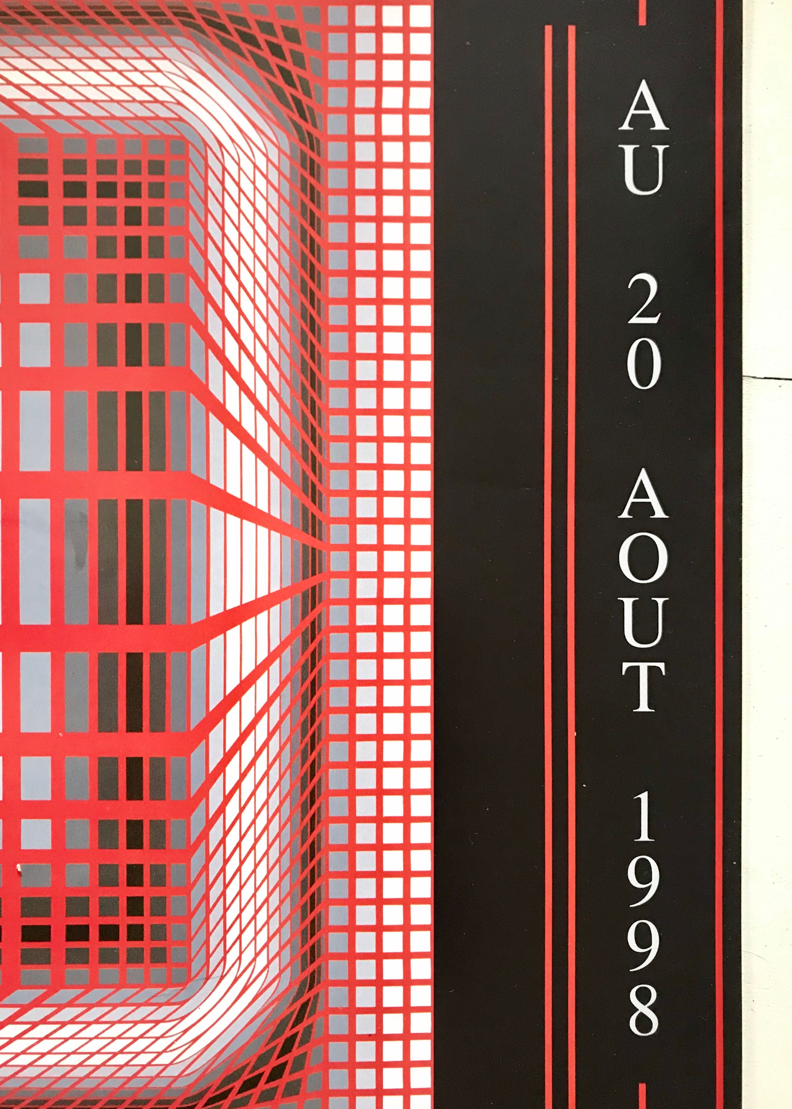 Original poster exhibition Vasarely 1998