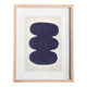 Abstract painting on paper 30x40 signed EAwy