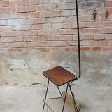 Vintage rope floor lamp magazine door