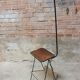 Lampadaire cordage vintage porte revue