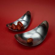 Set de 2 coupelles "Leaf" par Helle Damkjær pour Georg Jensen