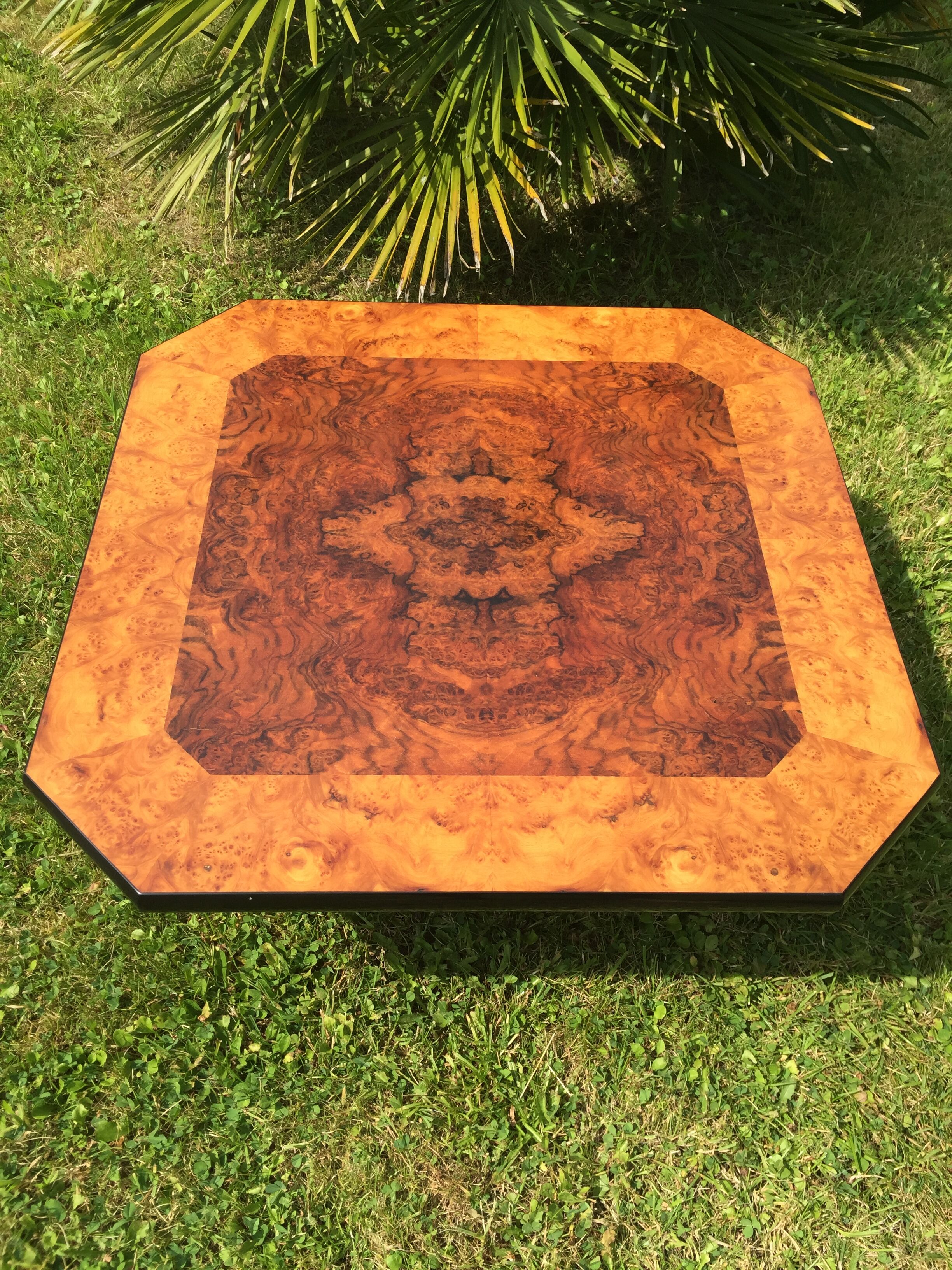 Vintage square coffee table Mario Sabot 1970
