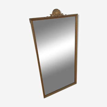 Large brass mirror 50x88cm