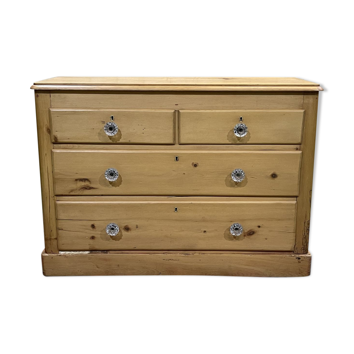 English chest of drawers in fir - early XXth