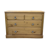 English chest of drawers in fir - early XXth