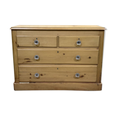 English chest of drawers in fir - early XXth
