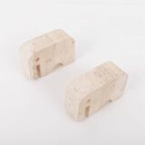 Vintage travertine elephant sculptures by Enzo Mari for Fratelli Mannelli, 1970s