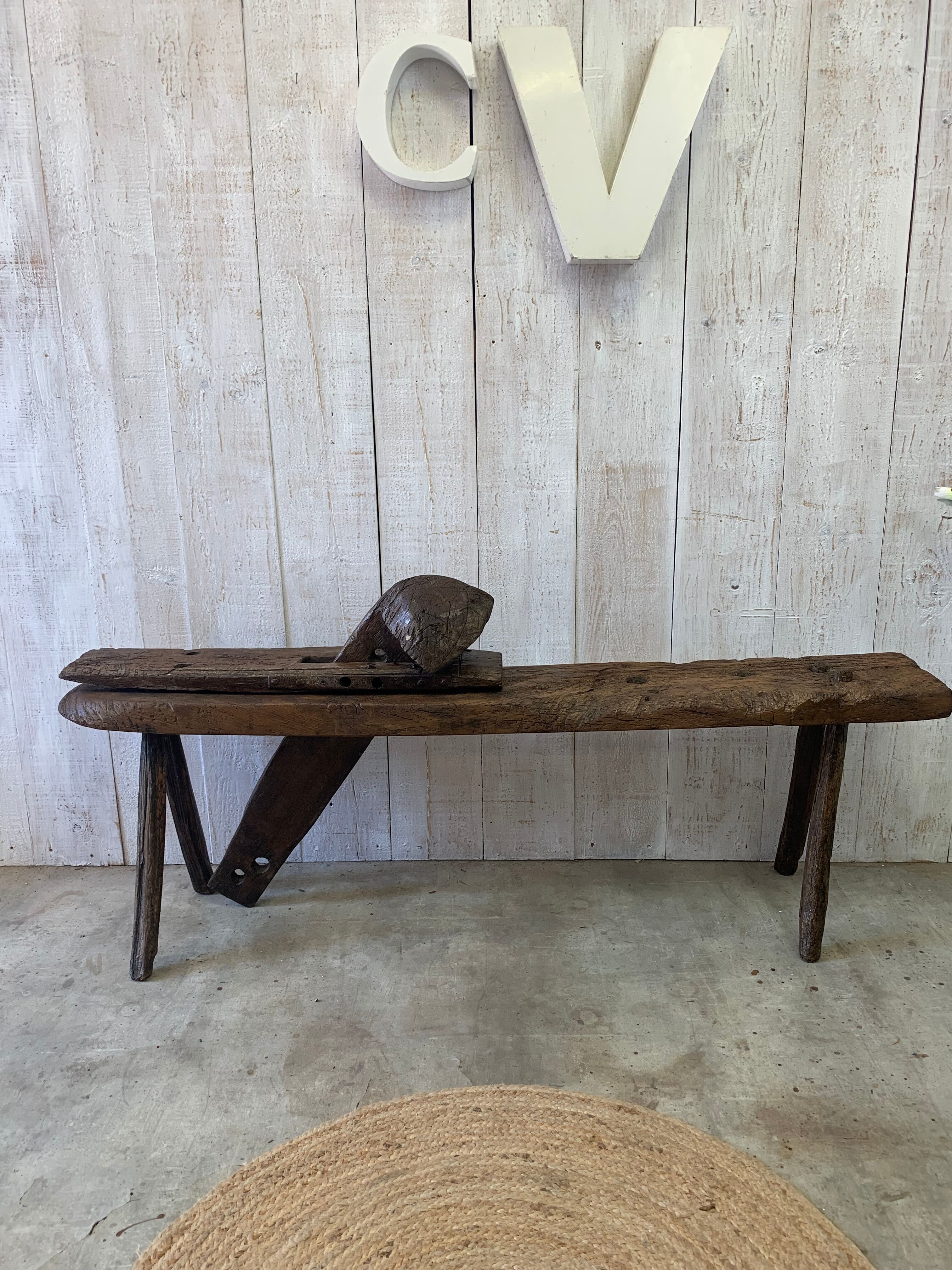 Banc  de tonnelier ancien