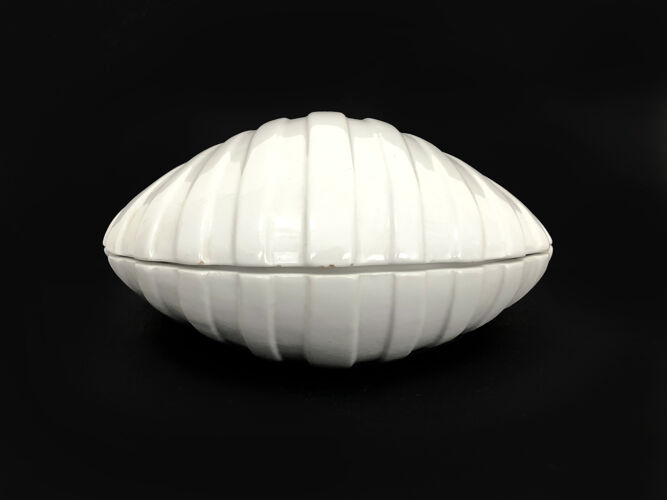 Boîte en céramique forme de coquillage par Tommaso Barbi Italie