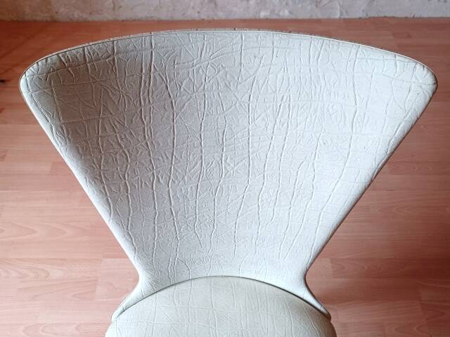 4 vintage Baumann Essor chairs in wood and skai from the 1960s