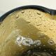 Amber bubble glass ashtray – vintage 1960s design