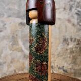 Leaf kokeshi, by Usaburo, Japan, 1970s