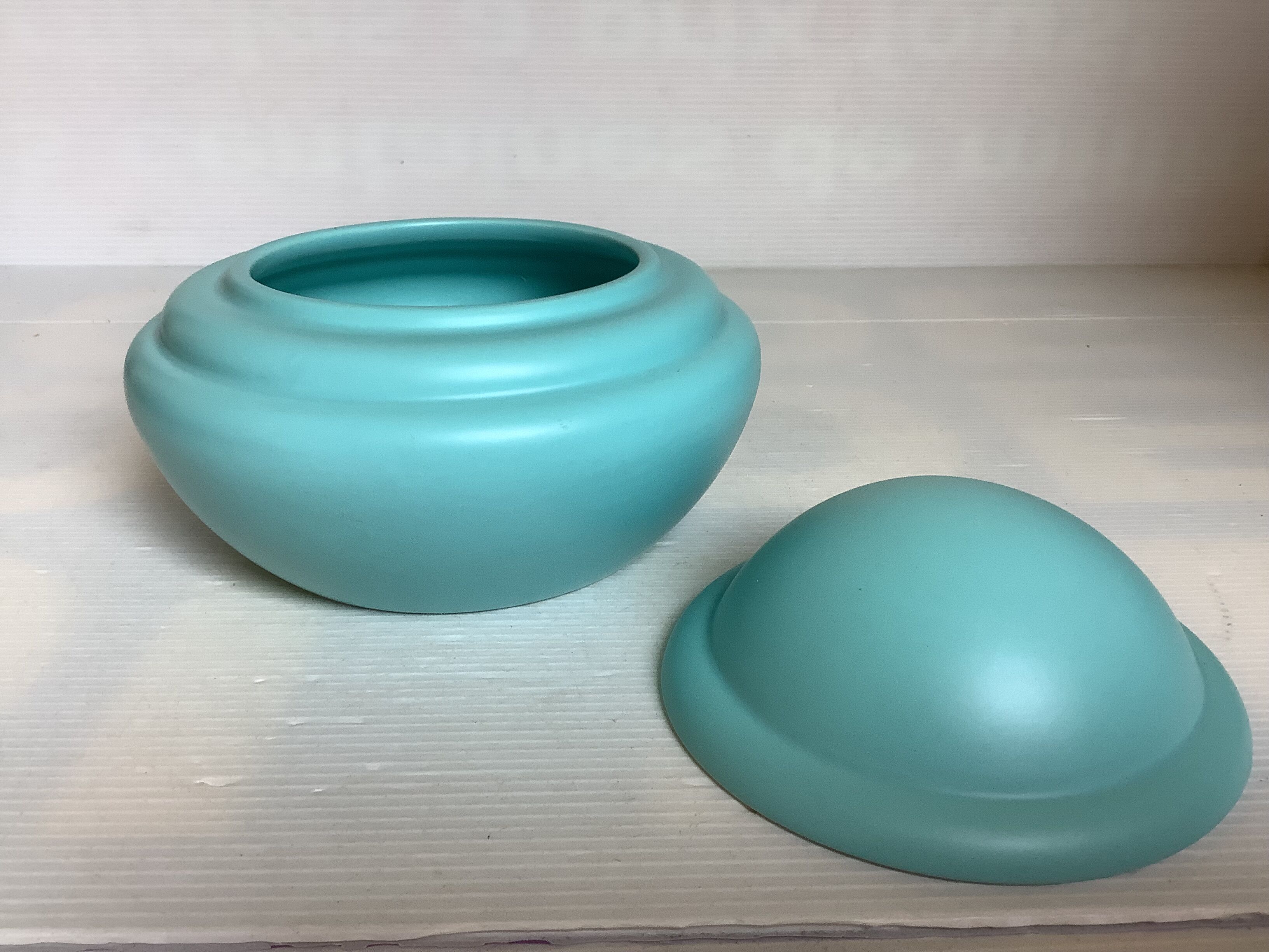 Blue turquoise ring holder tray