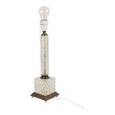 Vintage Classic Glass Table Lamp – Massive – 1980s