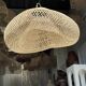 Suspension or rattan lampshade in the shape of a cloud or flattened bubble D60 H35