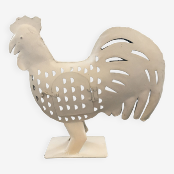 Lanterne coq blanc