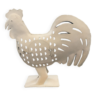 Lanterne coq blanc