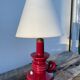 Burgundy ceramic lamp