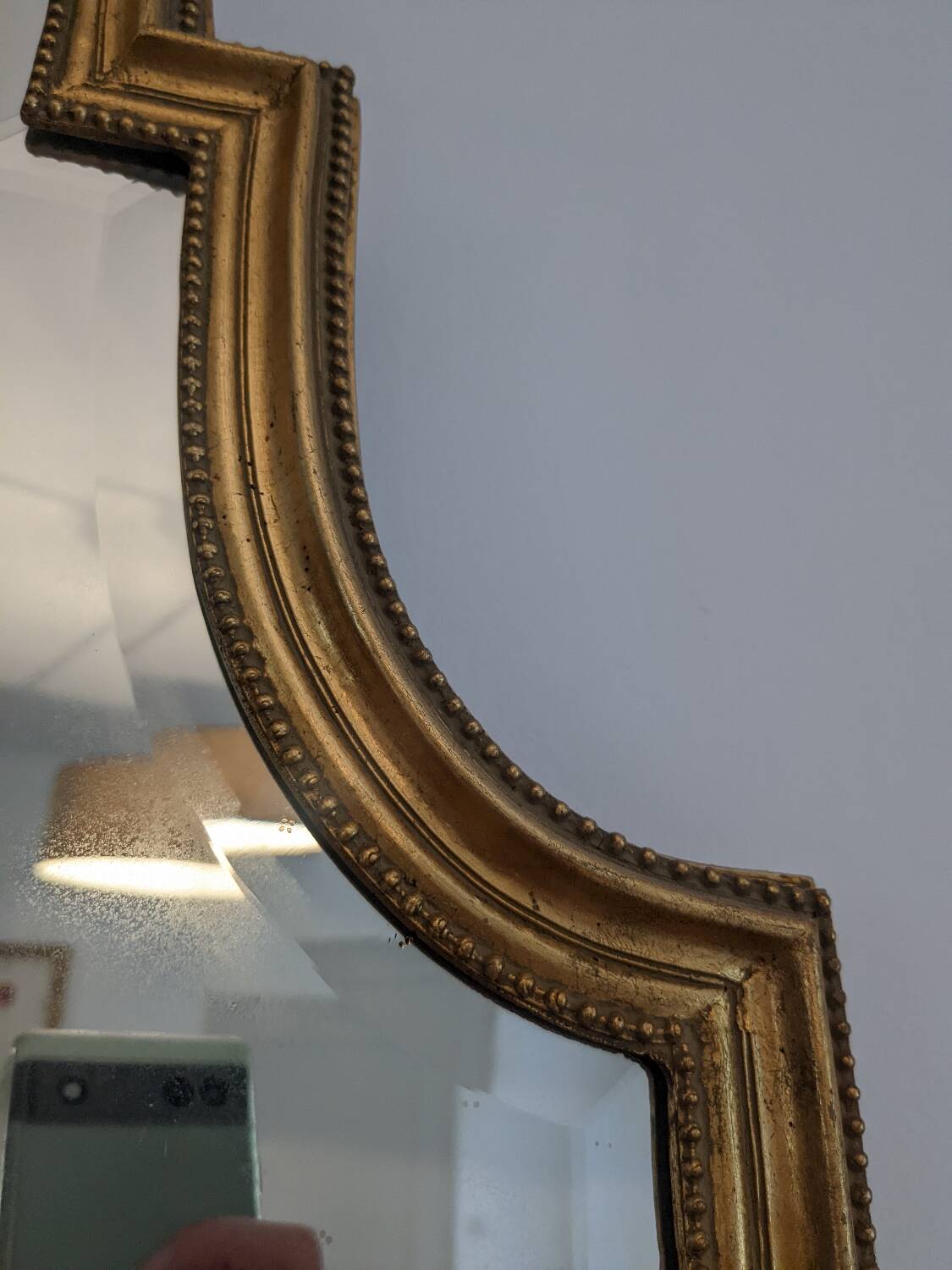 Old policeman's hat mirror