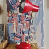 Lampe de bureau à poser rouge vintage année 70