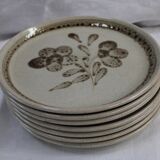 Set of 7 Plates Sarreguemines France Atelier d'Art