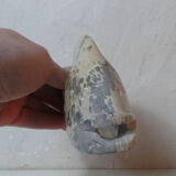 Polished stone fish vintage paper press