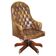 Fauteuil Chesterfield vintage en cuir vieilli