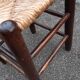 Tabouret paillé années 50