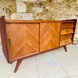 Vintage enfilade in ash and mahogany circa 1950s