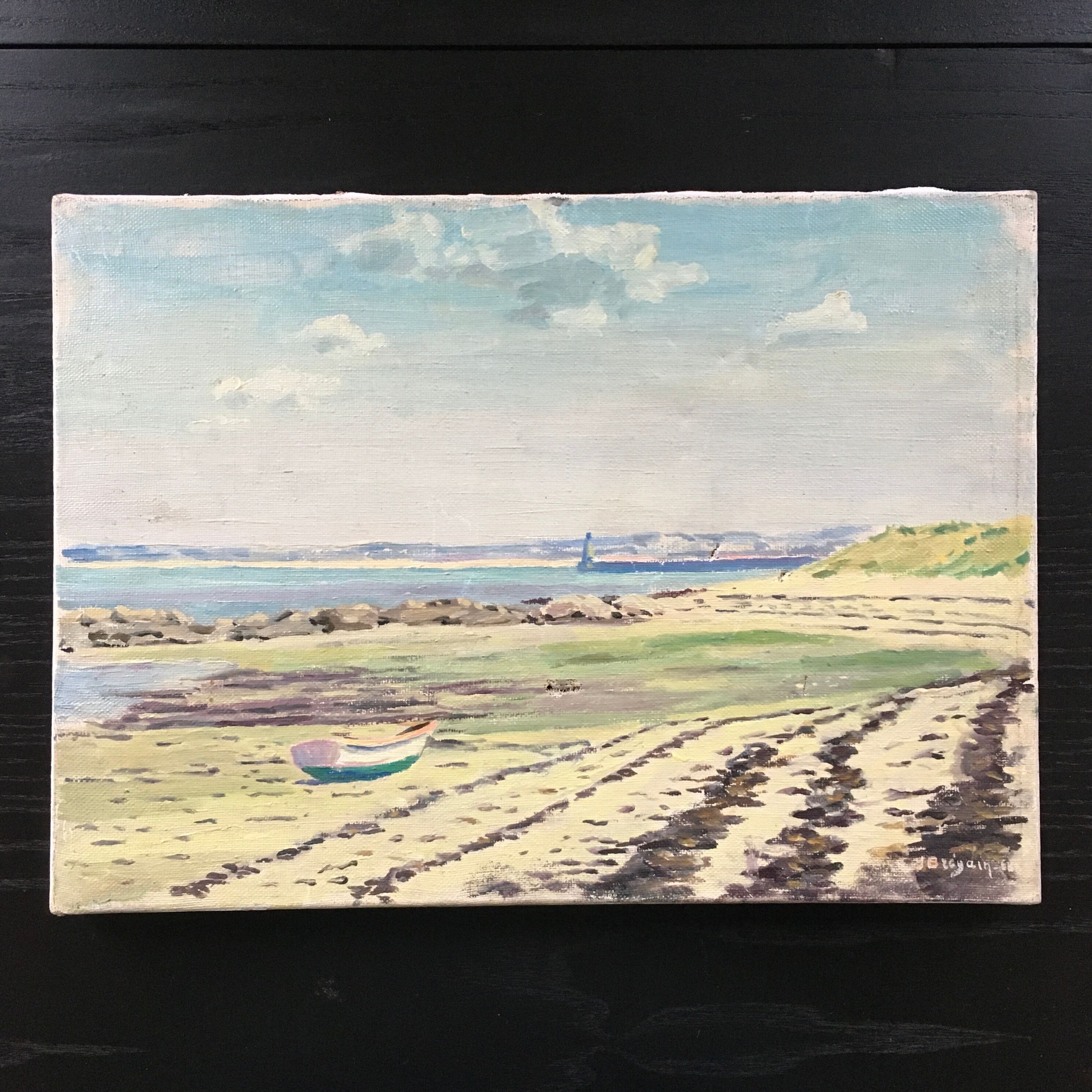 Painting boat on the beach