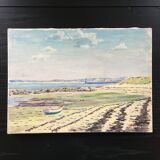 Painting boat on the beach