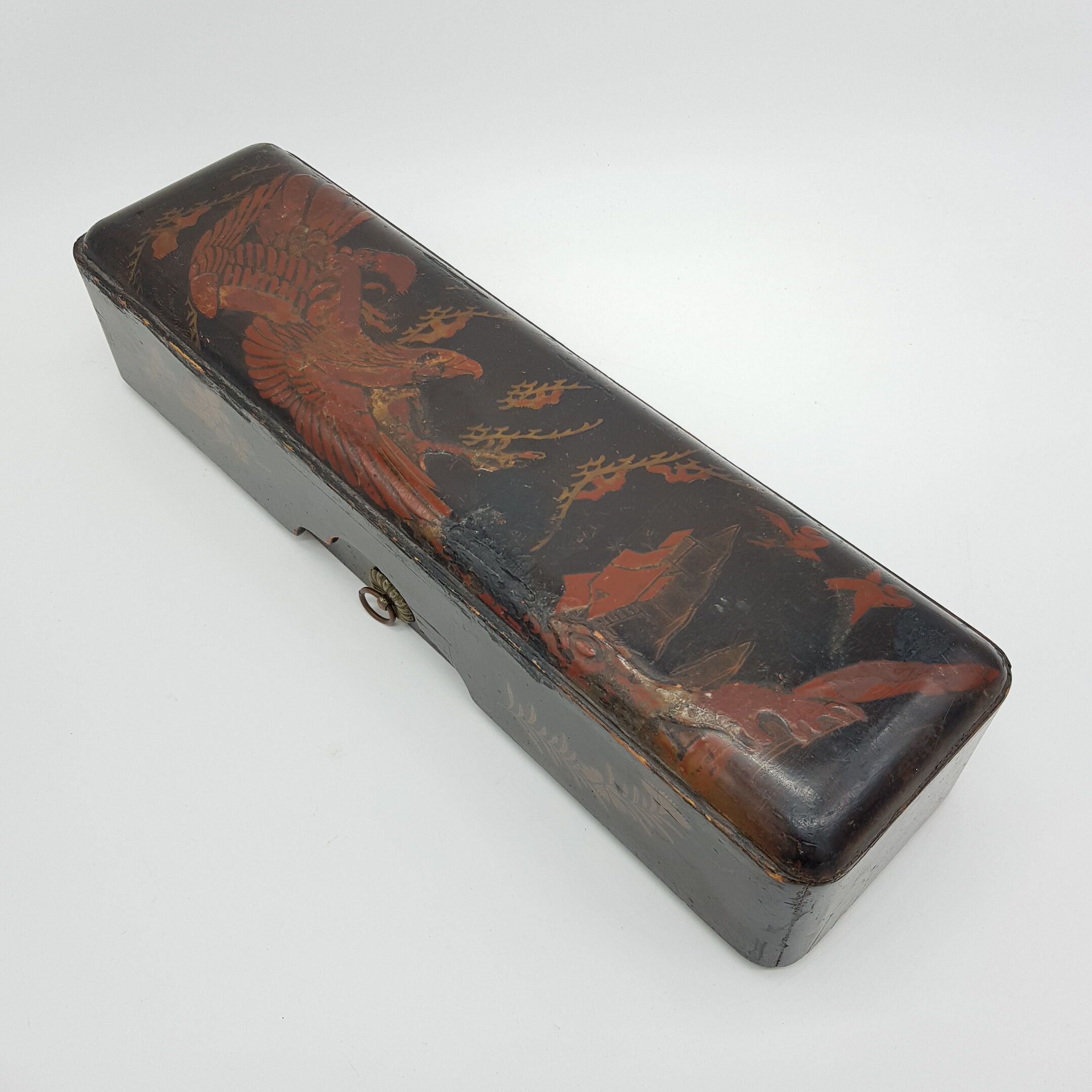 Boîte à gants en bois laqué japonaise époque, Meiji XIXe