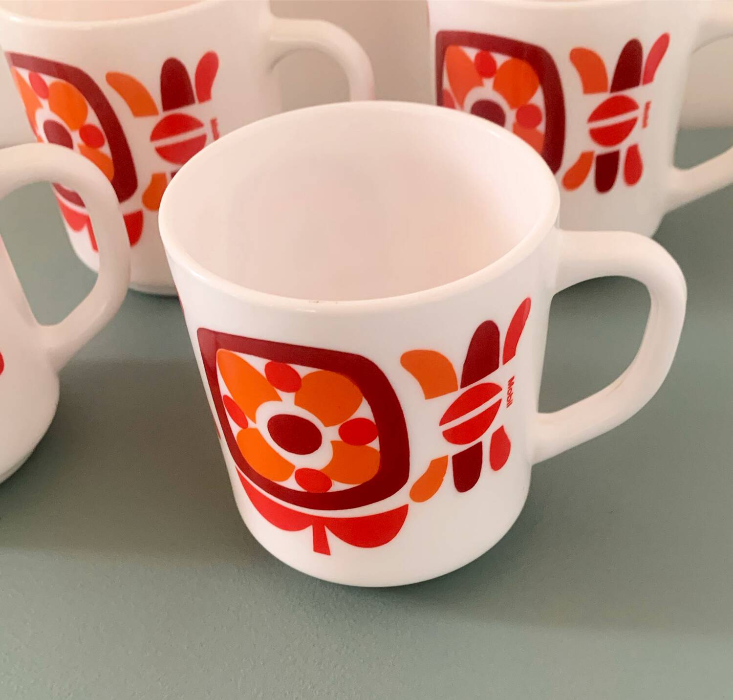 Set of 4 MOBIL mugs